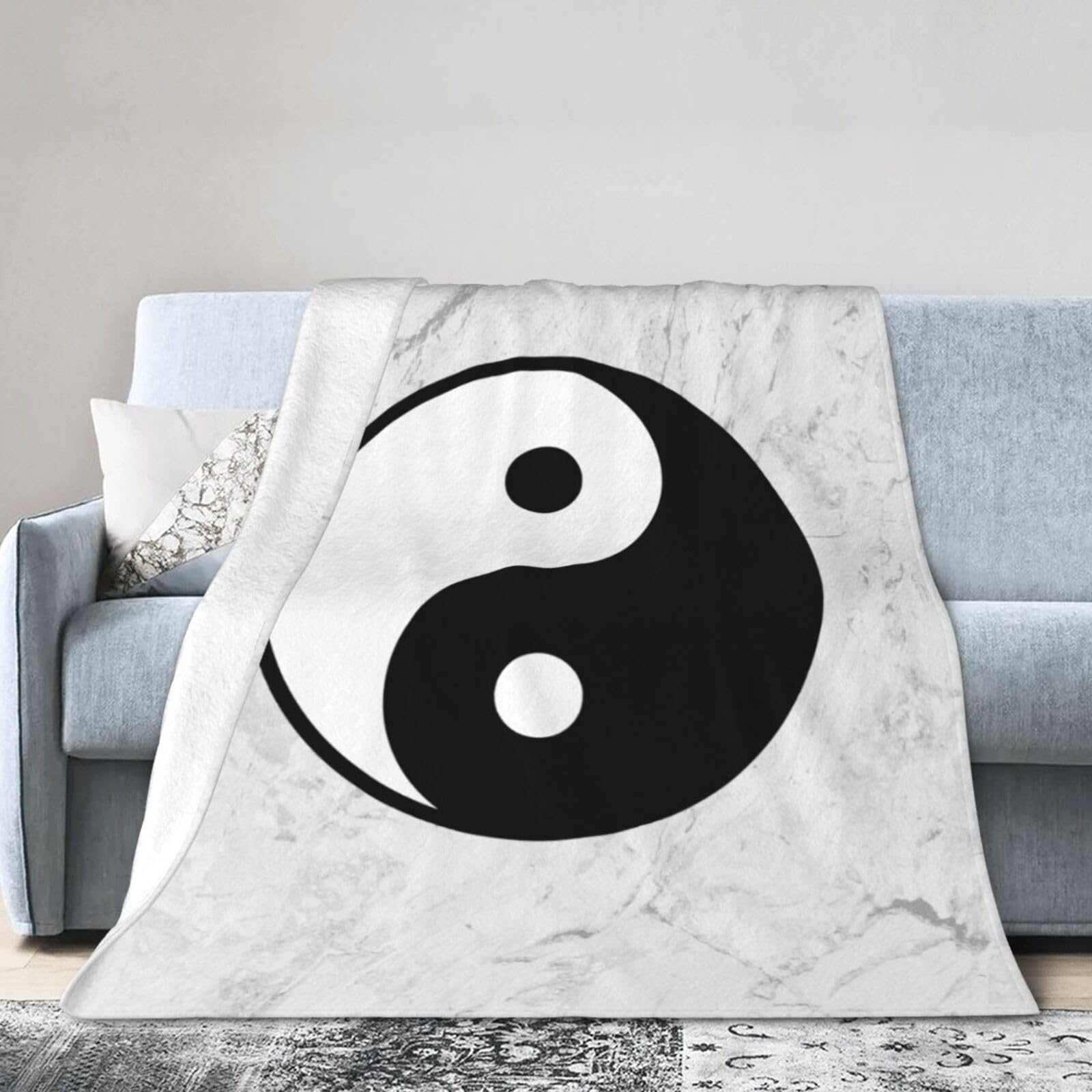 Amazon.com: Yin Yang Fleece Blanket Super Soft and All Season Warm